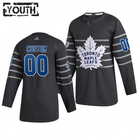 Toronto Maple Leafs Personalizado Grijs Adidas 2020 NHL All-Star Authentic Shirt - Kinderen